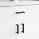 Vidaxxl poignée de meuble 429 pcs noir 110 x 12 x 36 mm fer
