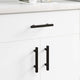 Vidaxxl poignée d'armoire 2 pcs noir 150 x 12,3 x 35,2 mm acier inoxydable