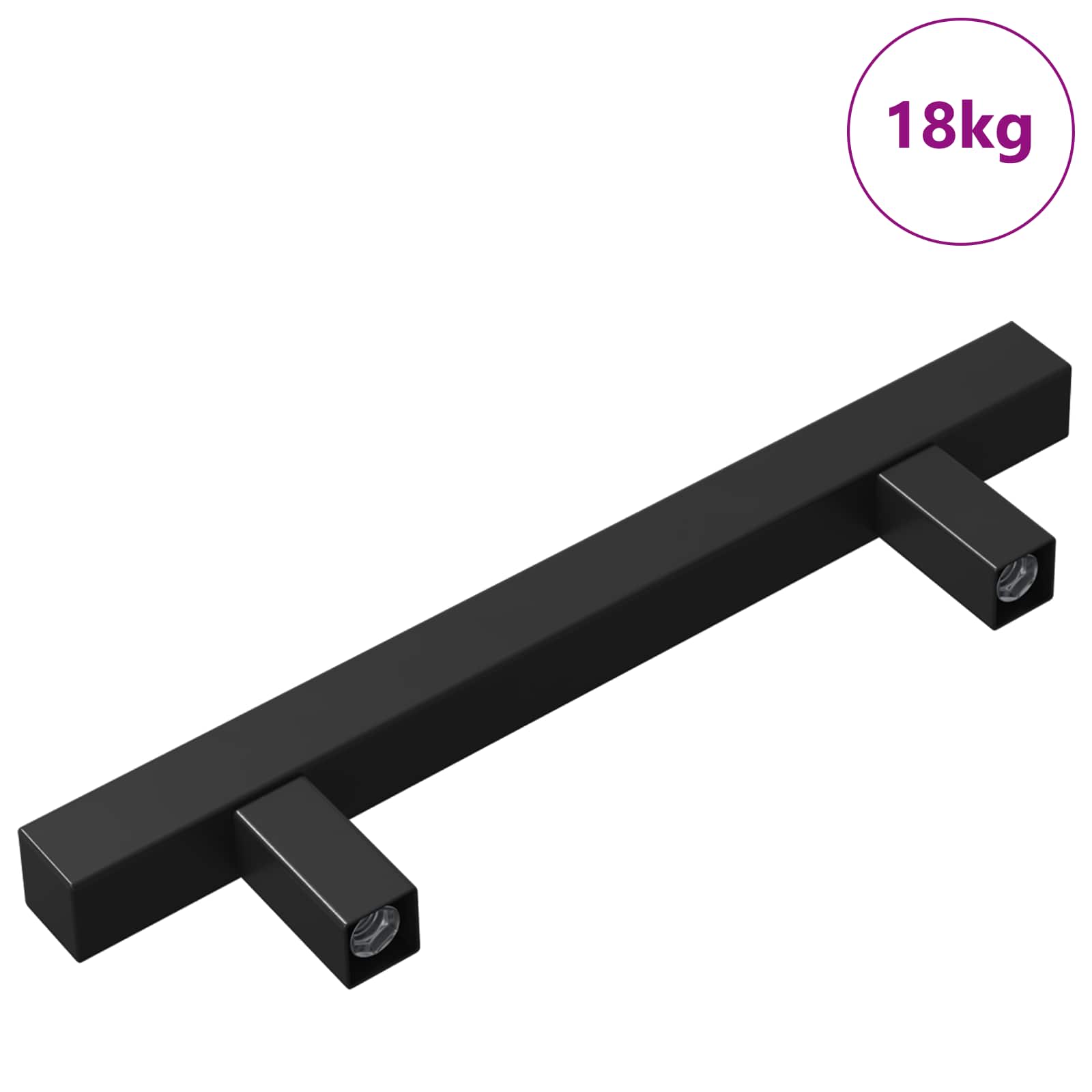 Vidaxxl poignée d'armoire 420 pcs noir 150 x 12,3 x 35,2 mm