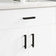 Vidaxxl poignée d'armoire 474 pcs noir 121 x 16,6 x 28,3 mm fer