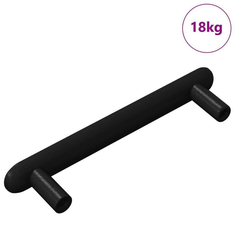 Vidaxxl poignée d'armoire 474 pcs noir 121 x 16,6 x 28,3 mm fer