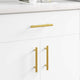 Vidaxxl poignée d'armoire 510 pcs or 150 mm acier inoxydable