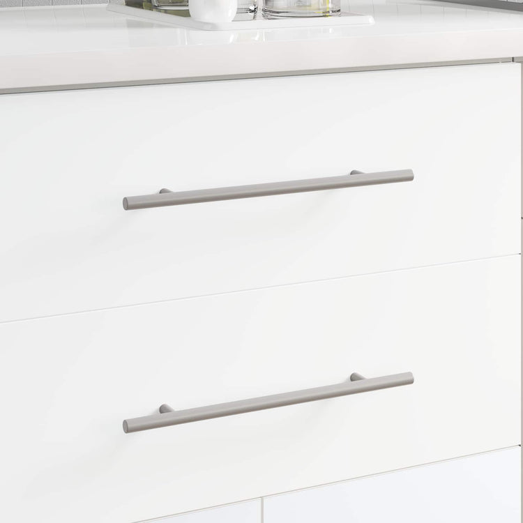 Vidaxxl poignée d'armoire 12 pcs argent 300 mm acier inoxydable