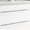 VidaXL poignée 12 pcs argent 500 mm acier