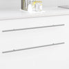 VidaXL poignée d'armoire 2 pcs argent 700mm acier inoxydable