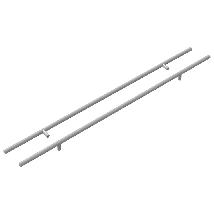 VidaXL poignée d'armoire 2 pcs argent 700mm acier inoxydable