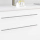 VidaXL poignée d'armoire 12 pcs argent 700mm acier inoxydable