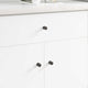 Vidaxxl bouton d'armoire 2 pcs noir 18 x 23 mm fer