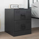 Vidaxxl poignées d'armoire 2 pcs noir 85 x 45 mm métal