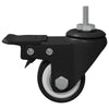 Vidaxx roues 12 pcs noires m6 x 37 mm glace et nylon