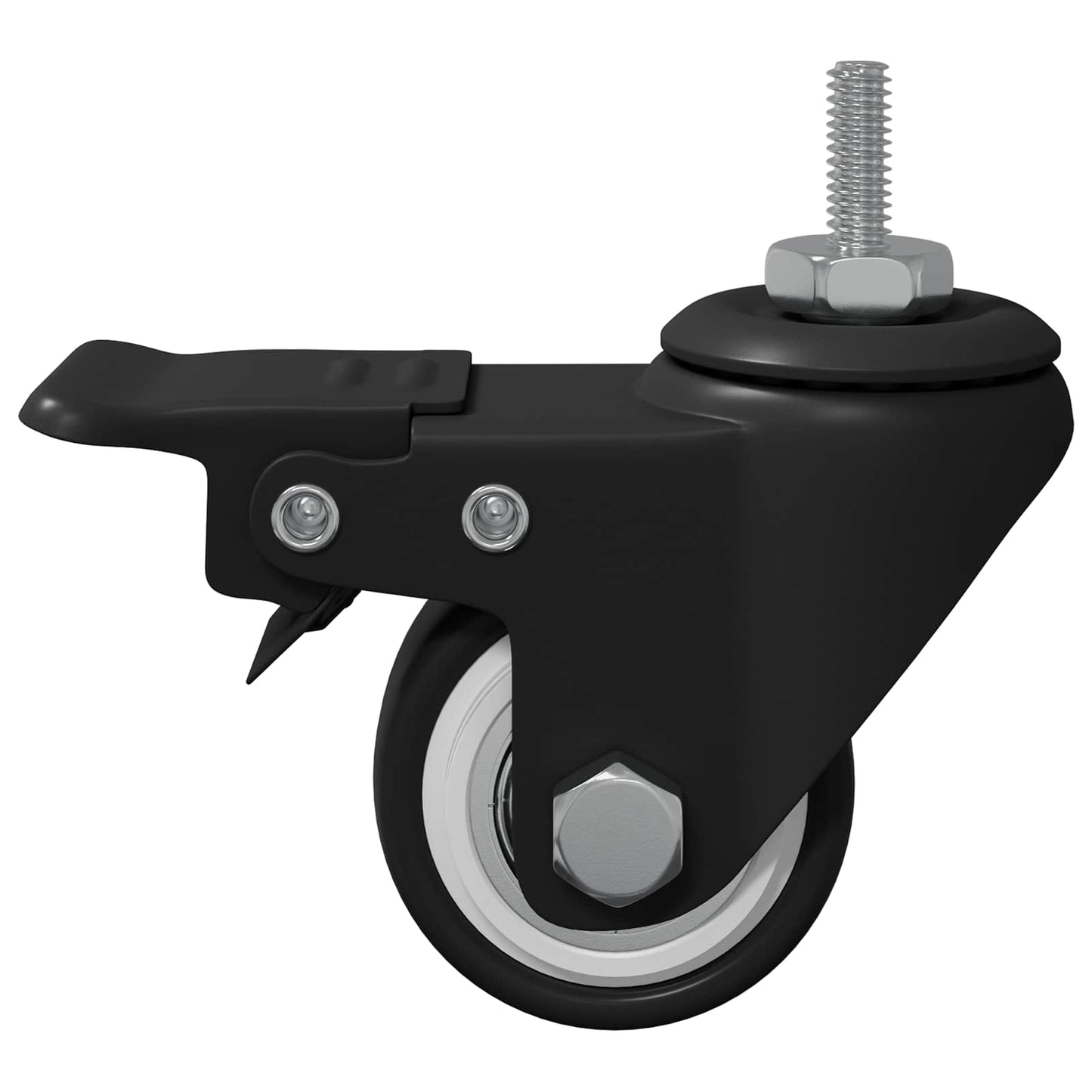 Vidaxx roues 12 pcs noires m6 x 37 mm glace et nylon