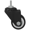 Vidaxx roulette pivotante 12 pcs noir 40,4 x 40,4 x 19,7 mm glace et nylon