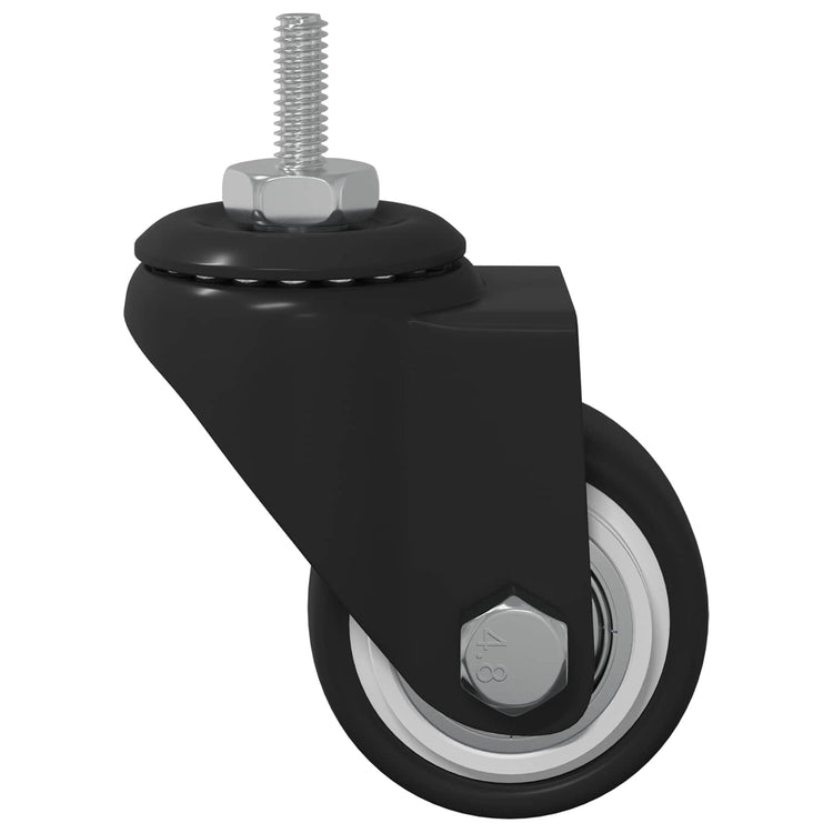 Vidaxx roulette pivotante 12 pcs noir 40,4 x 40,4 x 19,7 mm glace et nylon