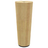 Vidaxxl pieds de meuble 2 pcs marron ø 44 x 100 mm bois d'eucalyptus massif