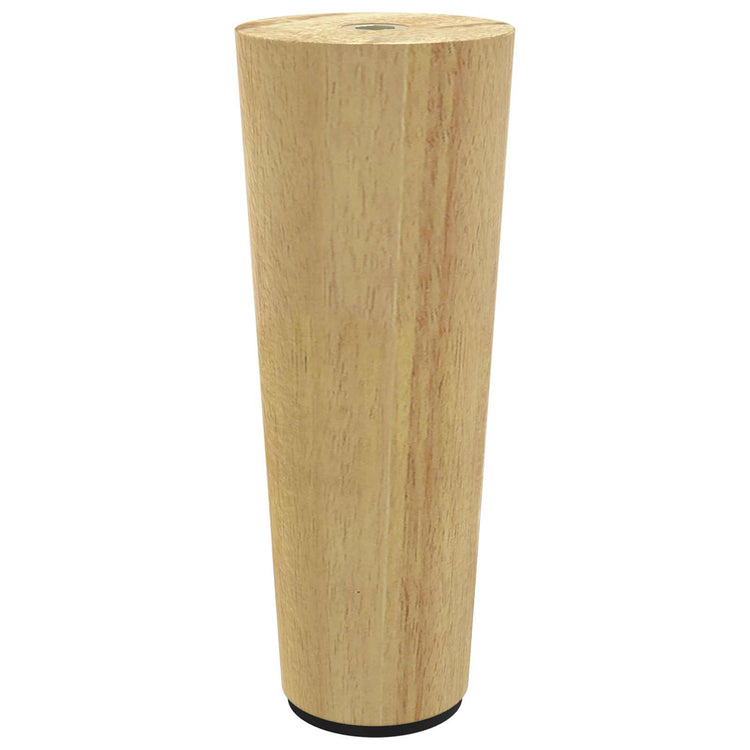 Vidaxxl pieds de meuble 2 pcs marron ø 44 x 100 mm bois d'eucalyptus massif
