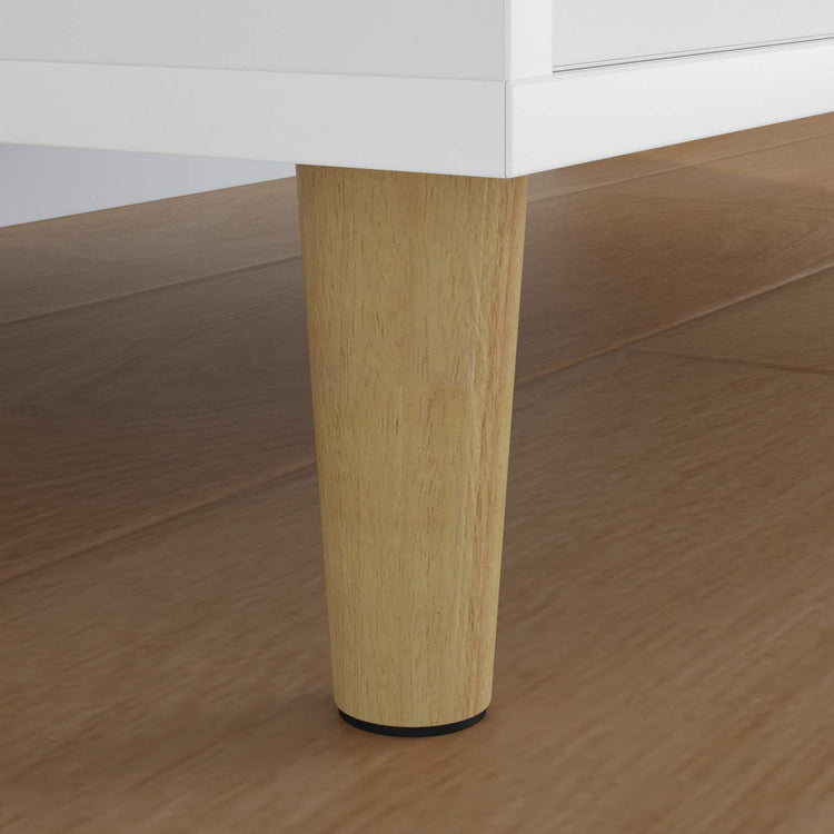 Vidaxxl pieds de meuble 12 pcs marron ø 44 x 100 mm bois d'eucalyptus massif
