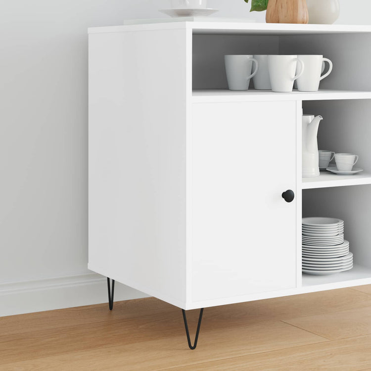 Vidaxxl pied de meuble 2 pcs noir 54,1 x 54,1 x 100 mm fer