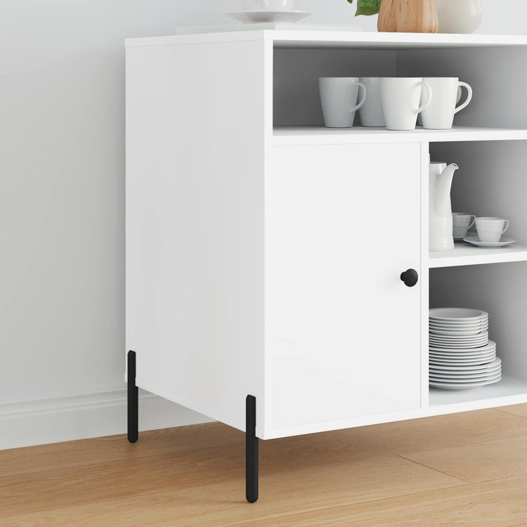 Vidaxxl pieds de meuble 2 pcs noir 66 x 36 x 160 mm fer