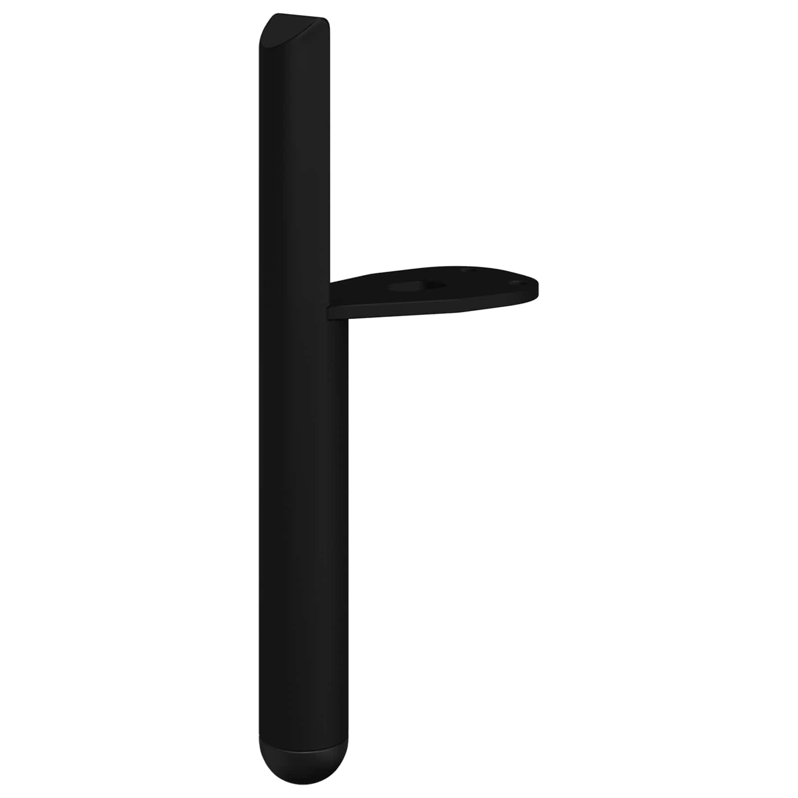Vidaxxl pieds de meuble 2 pcs noir 66 x 36 x 160 mm fer