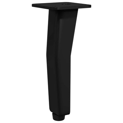 Vidaxl pieds debout 2 pcs noir 40 x 40 x 100 mm fer