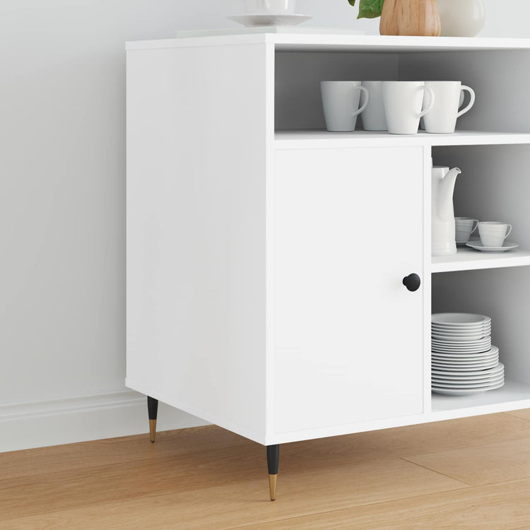 Vidaxxl pieds de meuble 12 pcs noir et or ø 40 x 98 mm fer