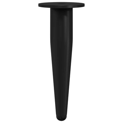 Vidaxxl pieds de meuble 2 pcs noir ø 40 x 98 mm fer