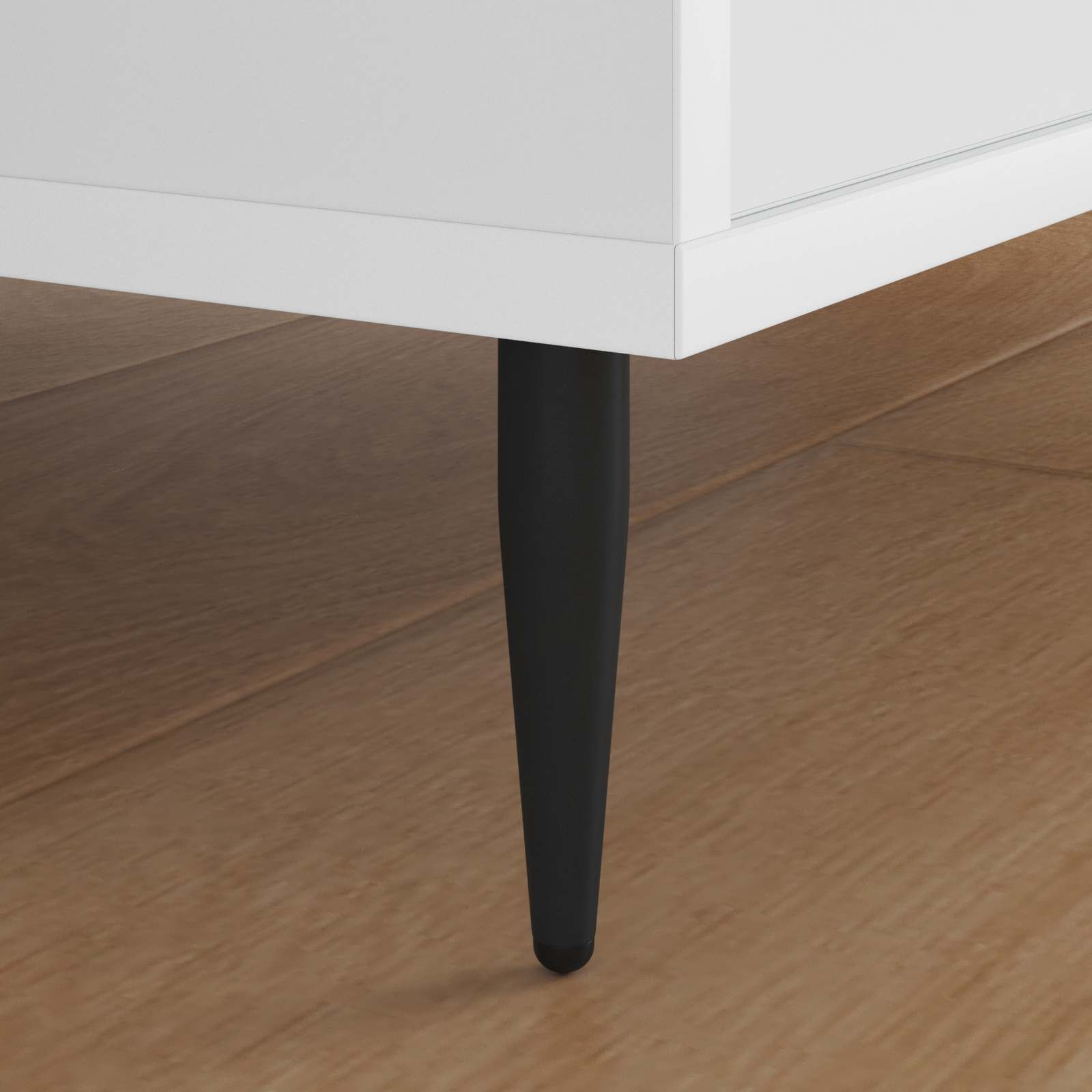Vidaxxl pieds de meuble 12 pcs noir ø 40 x 98 mm fer