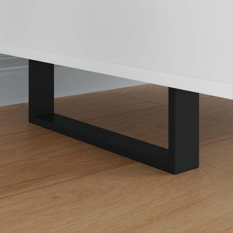 Vidaxxl pieds de meuble 12 pcs noir 311 x 40,5 x 100 mm fer