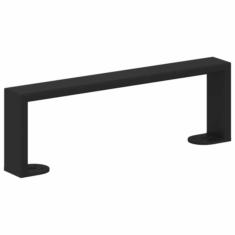 Vidaxxl pieds de meuble 12 pcs noir 311 x 40,5 x 100 mm fer
