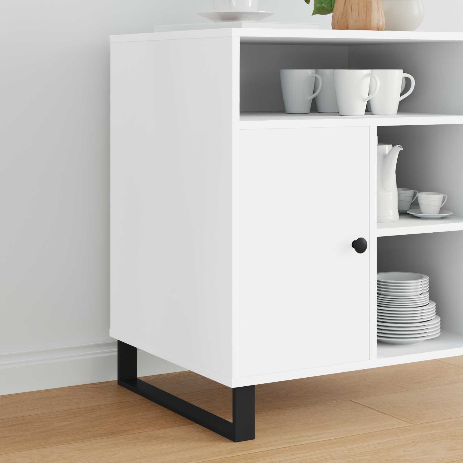 Vidaxxl pieds de meuble 2 pcs noir 481 x 40,5 x 100 mm fer