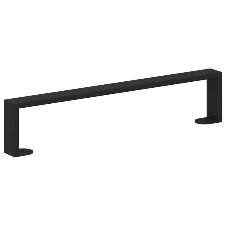 Vidaxxl pieds de meuble 2 pcs noir 481 x 40,5 x 100 mm fer
