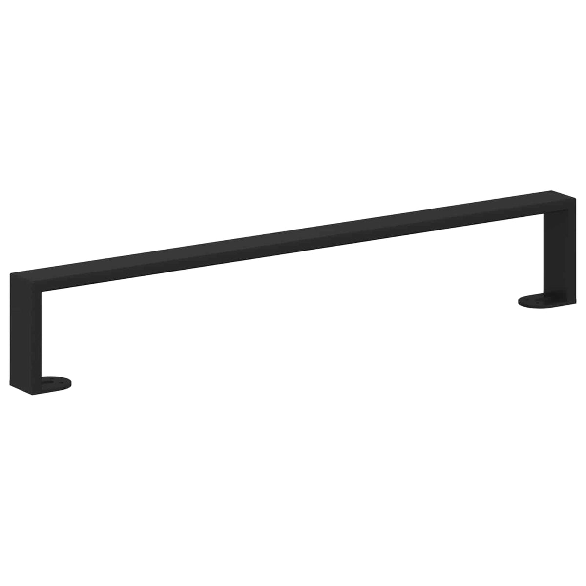 Vidaxxl pieds de meuble 2 pcs noir 596 x 40,5 x 100 mm fer