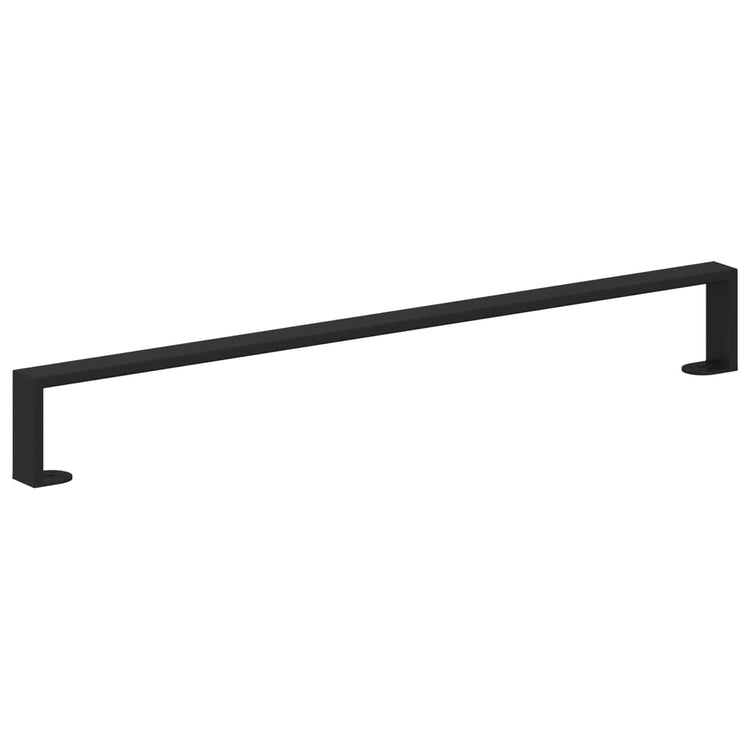 Vidaxxl pieds de meuble 2 pcs noir 796 x 40,5 x 100 mm fer