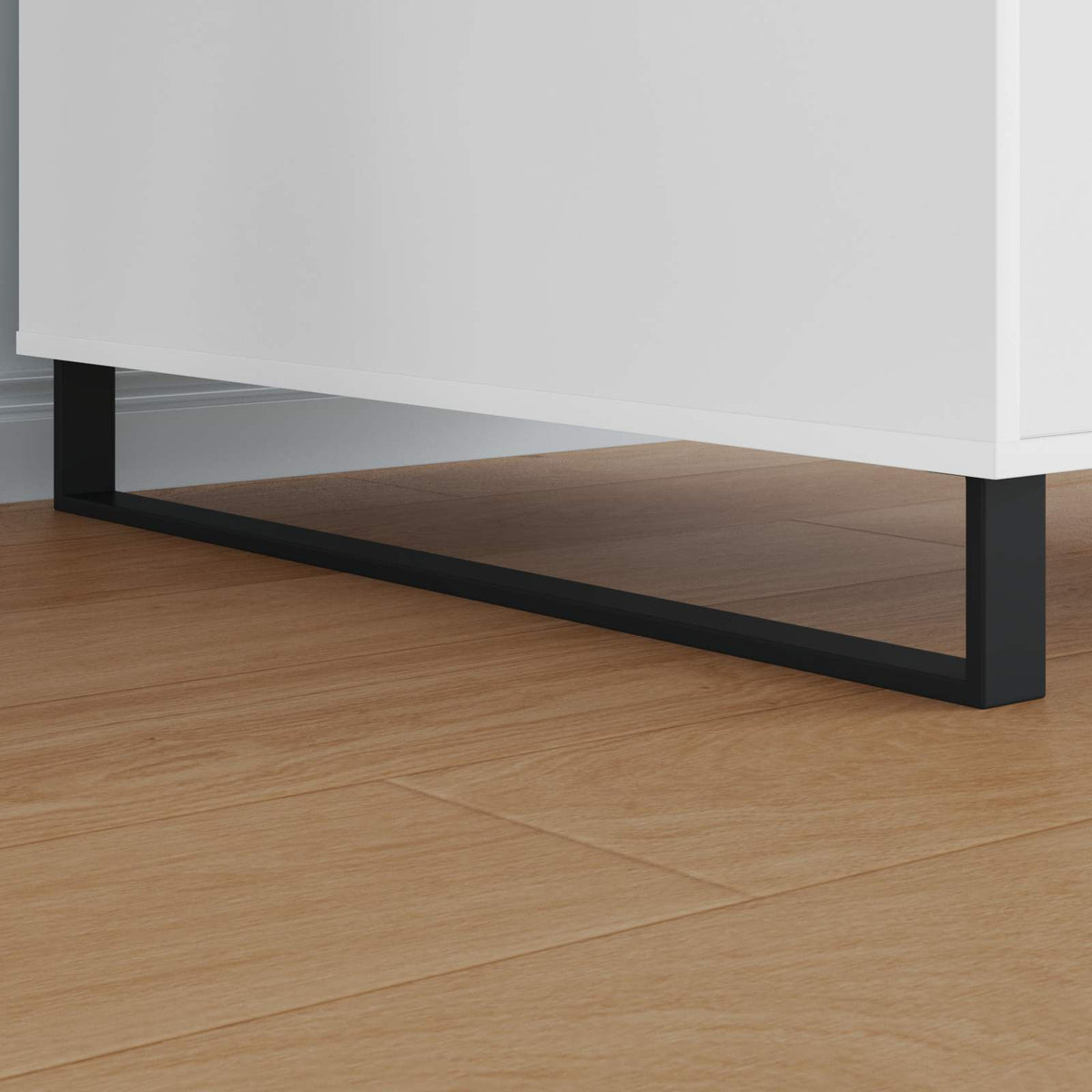 Vidaxxl pieds de meuble 12 pcs noir 796 x 40,5 x 100 mm fer