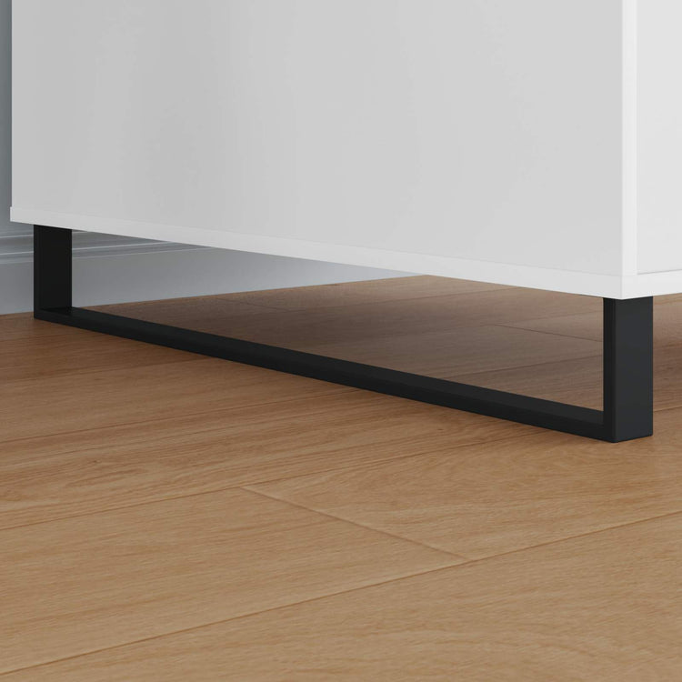 Vidaxxl pieds de meuble 12 pcs noir 796 x 40,5 x 100 mm fer