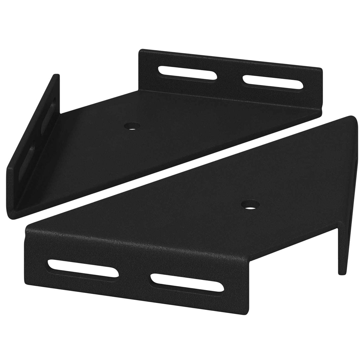 Vidaxxl support d'angle 2 pcs noir 138,5 x 50,5 x 16 mm fer