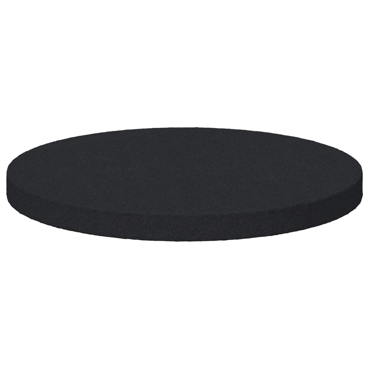 Vidaxxl patins de pieds de meuble 2 pcs noir ø 30 x 2 mm eva
