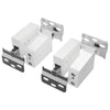 VidaXL support de suspension pour placard 2 pcs blanc 70 x 48 x 19 mm fer et plastique