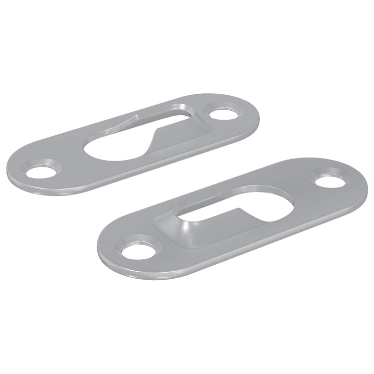 Vidaxxl pendentif fente 2 pcs argent 45 x 16 x 3,5 mm fer