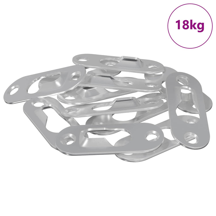 Vidaxxl pendentif fente 3673 pcs argent 45 x 16 x 3,5 mm fer