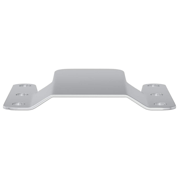 Vidaxxl support d'encastrement 2 pcs argent 75 x 66 x 1,4 mm acier