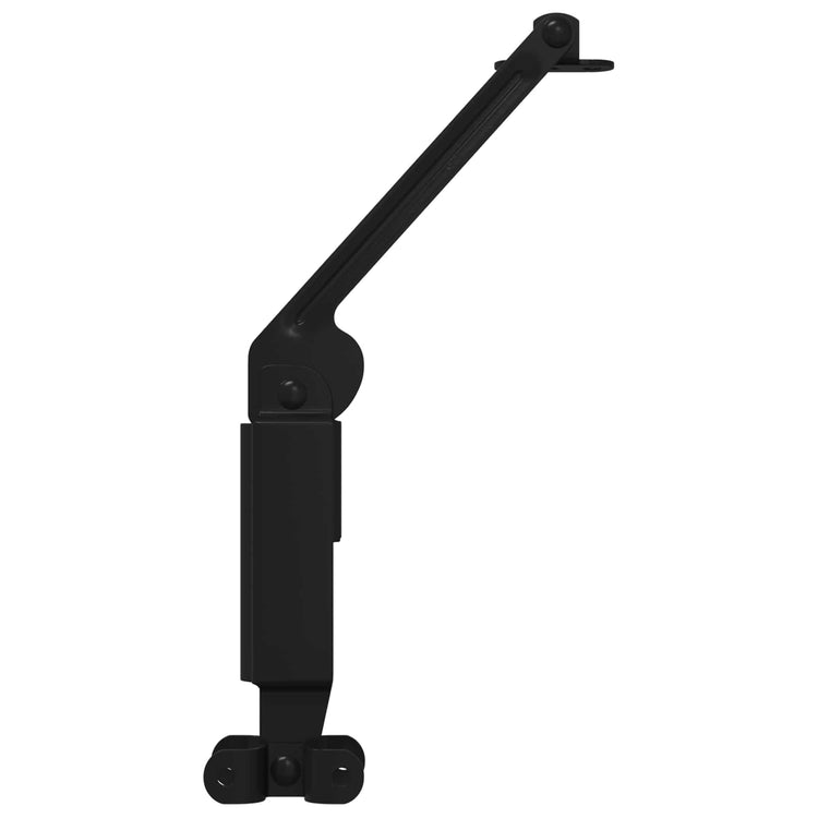 Vidaxxl couvercle support charnière 2 pcs noir 192 x 32 x 50 mm