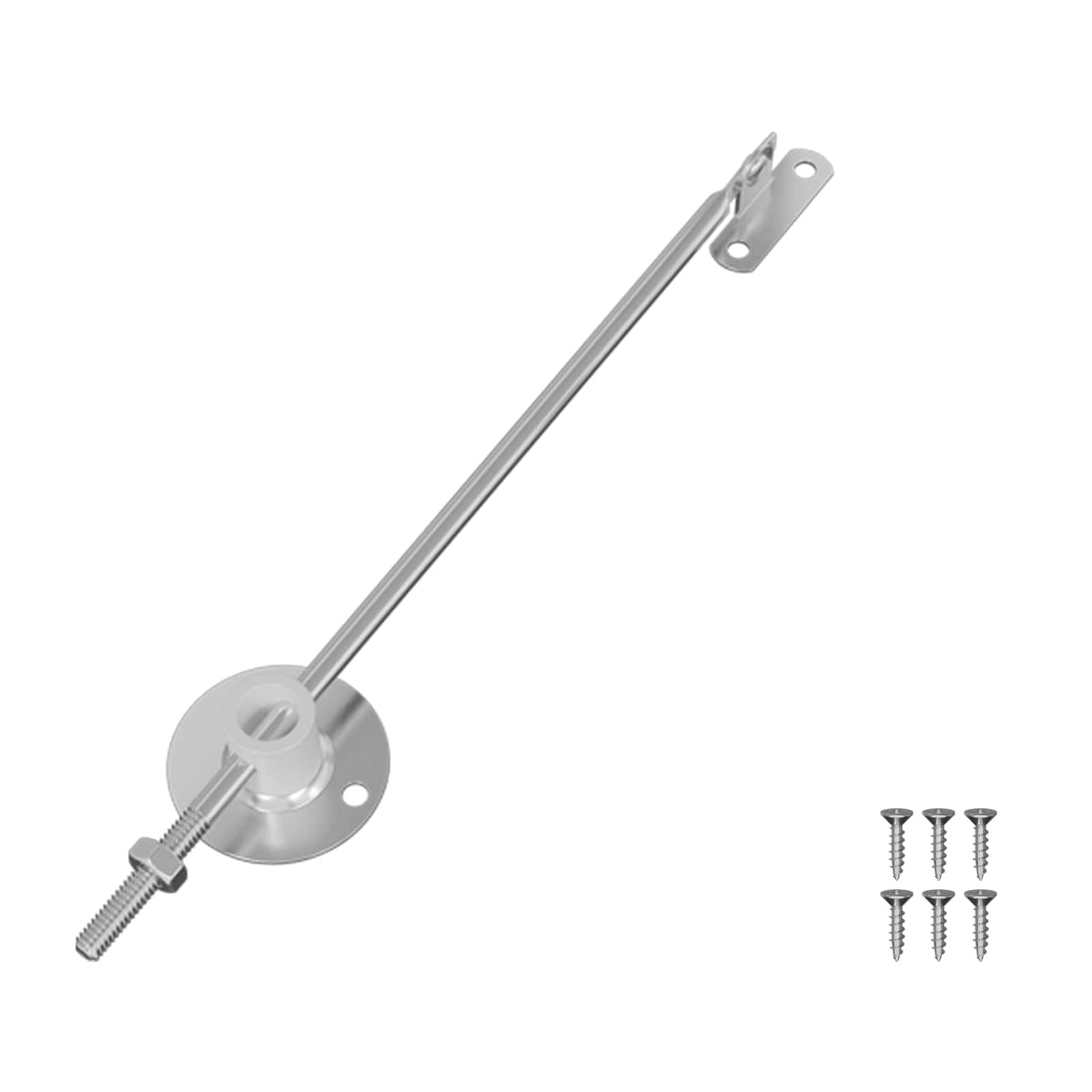 Vidaxxl couvercle support charnière 12 pcs argent 194 x 36 x 18 mm