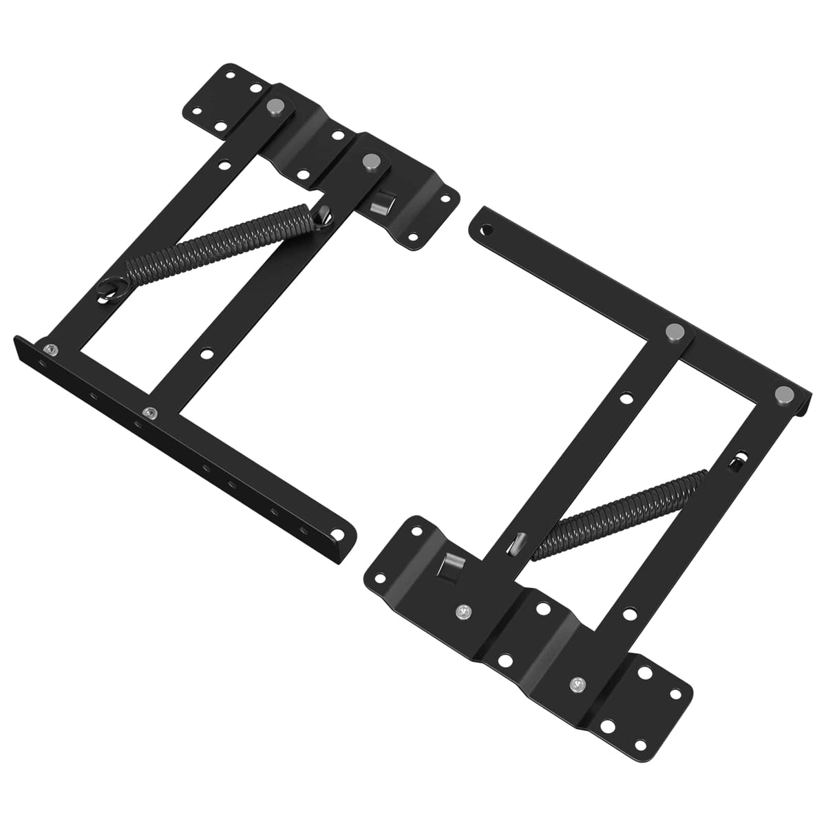 Vidaxxl mécanisme de levage de lit 2 pcs noir 340 x 95 x 40 mm fer