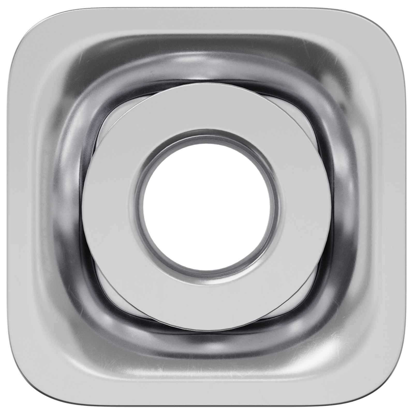 Vidaxl insert de tube fileté 2 pcs noir et argent 15,8 x 15,8 x 22,5 mm