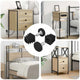 Vidaxxl niveleurs de meubles réglables 2 pcs noir m6 pp