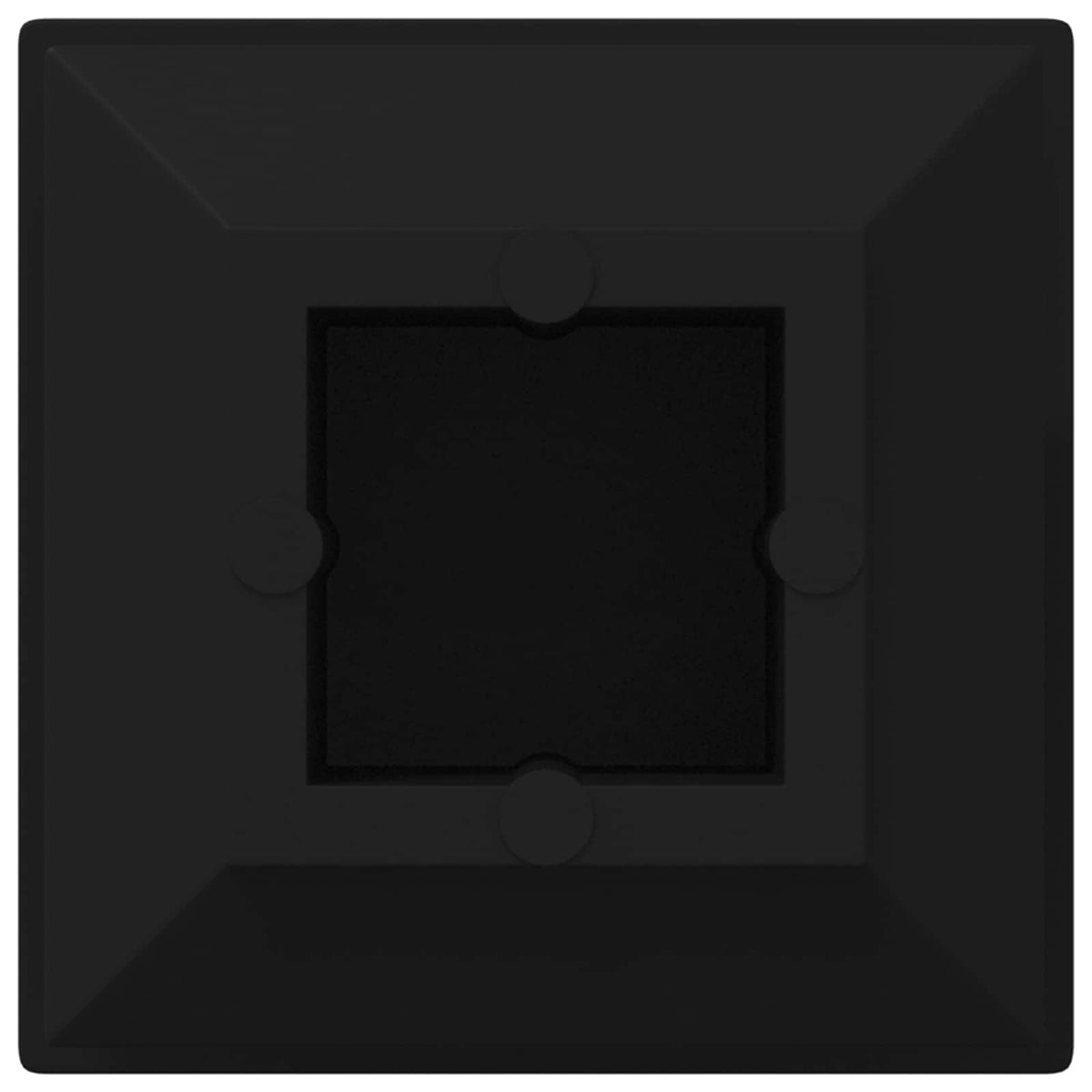 Vidaxxl embouts 2 pcs noir 15 x 15 x 15 mm pp