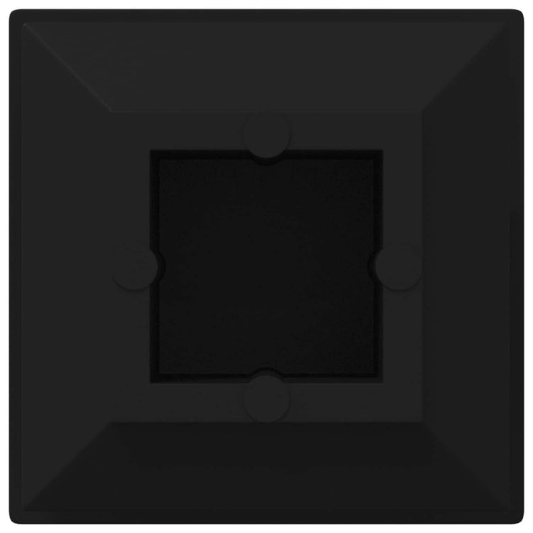 Vidaxxl embouts 2 pcs noir 15 x 15 x 15 mm pp