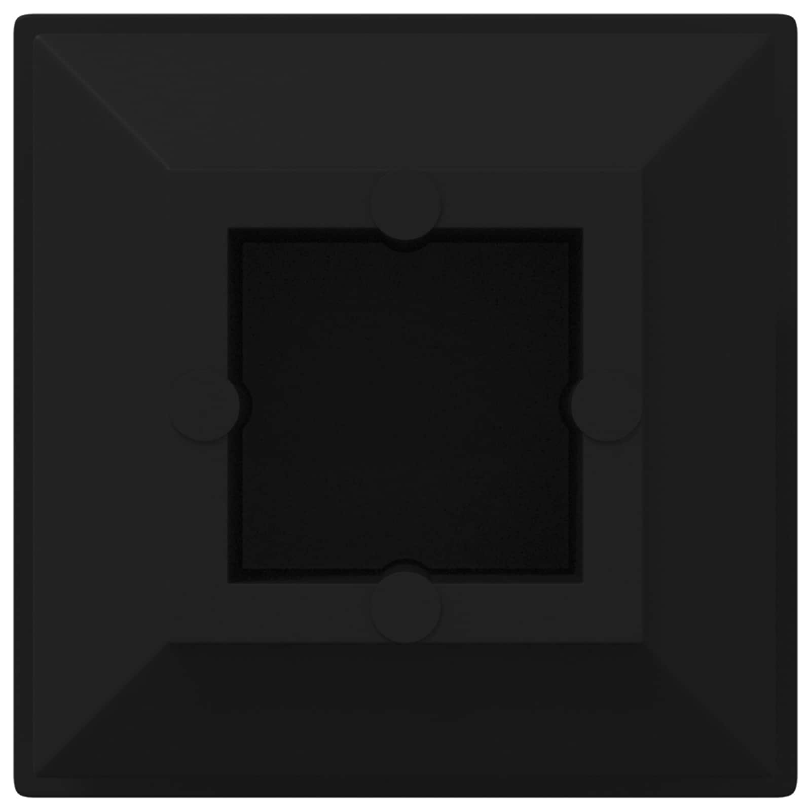 Vidaxxl embouts 12 pcs noir 15 x 15 x 15 mm pp