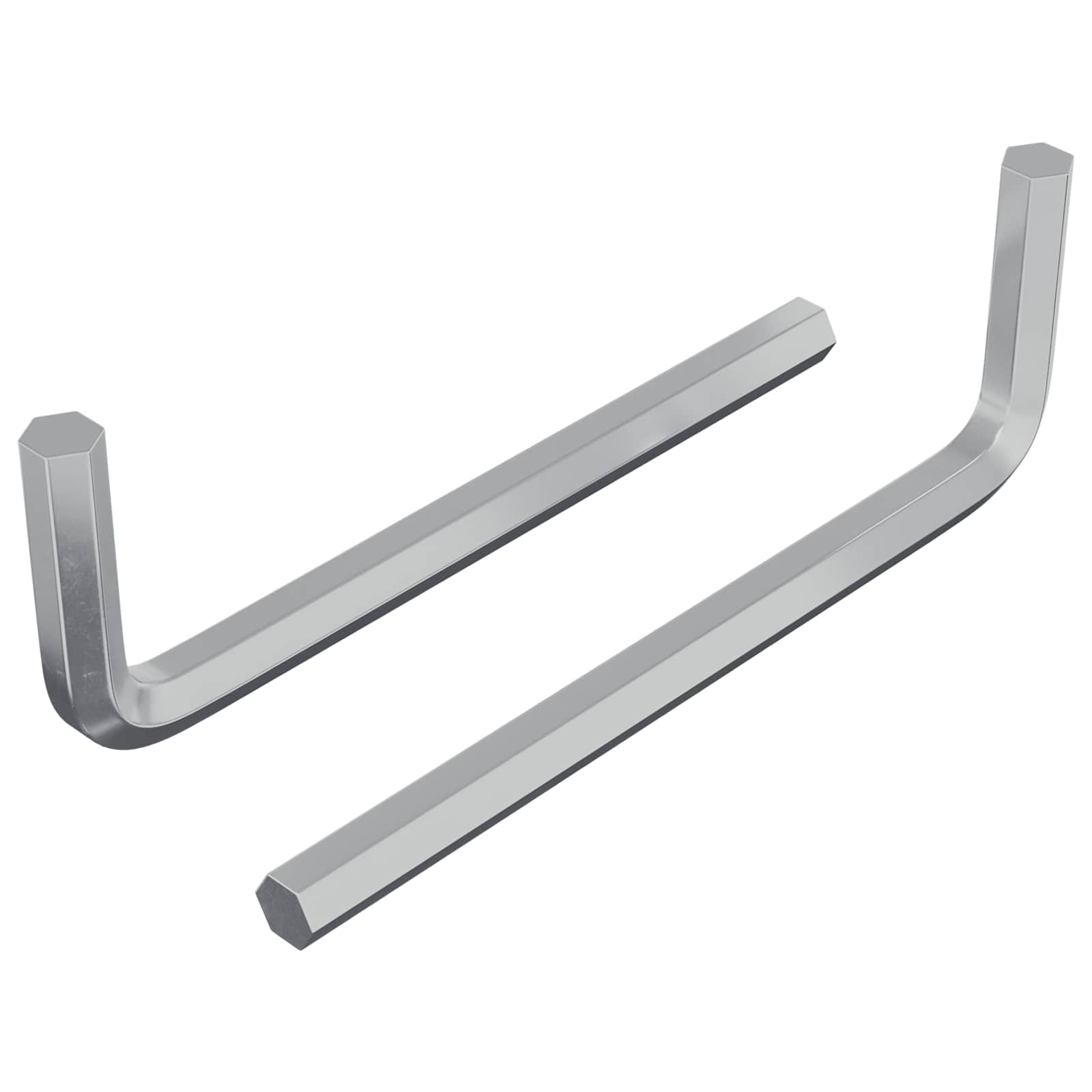 Vidaxx clé hexagonale 2 pcs argent 32 x 86 mm acier